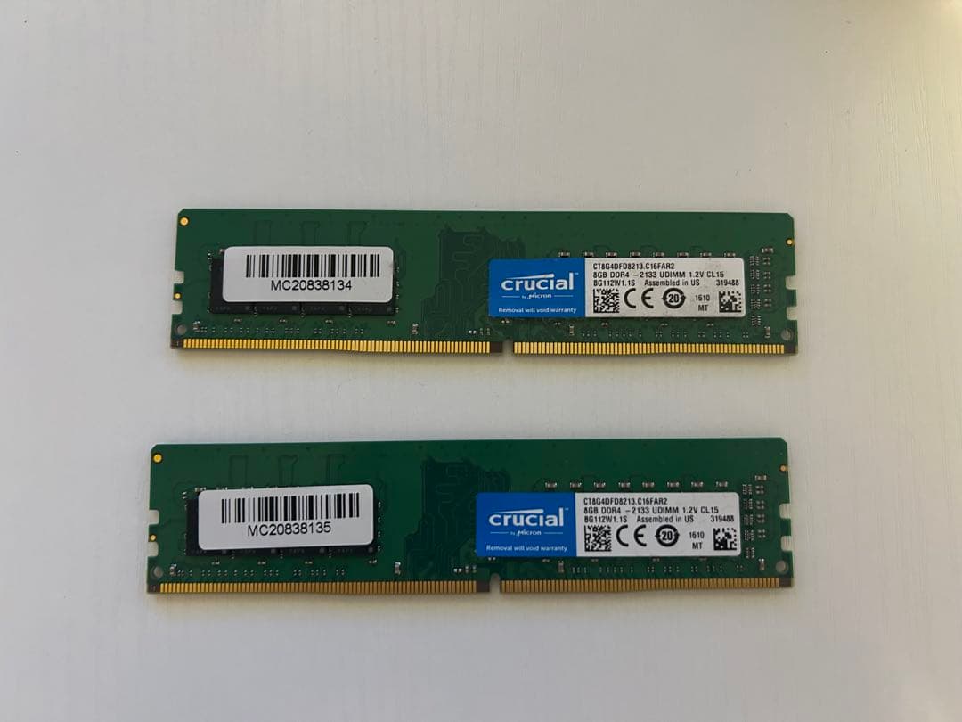 Crucial 8GBx2 16GB DDR4 メモリ 即日発送 Crucial 16GB kit (8GBx2), 288-pin DIMM, DDR4 PC4-19200, at Amazon.com