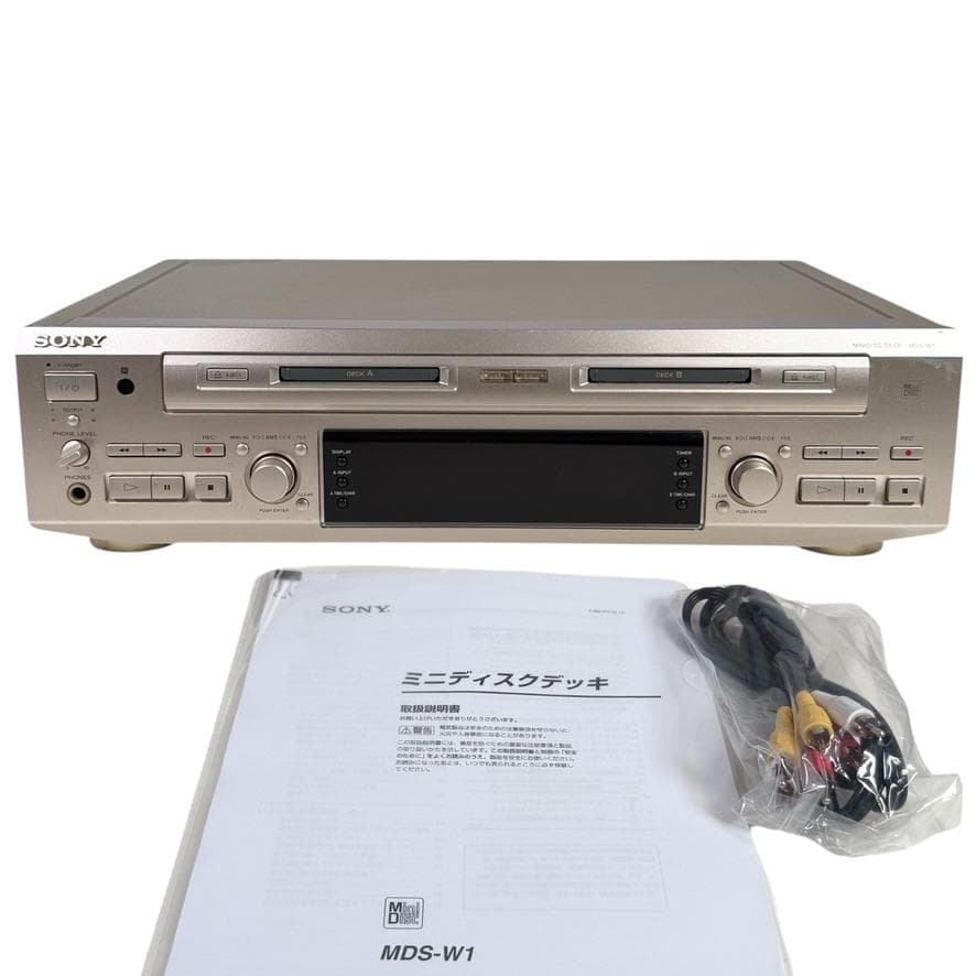 ◆優良動作品・録音動作確認済◆SONY ダブルMDデッキ MDS-W1 SONY「MDS-W1」ダブルMDデッキ 録音・ダビング可能｜Yahoo!フリマ（旧