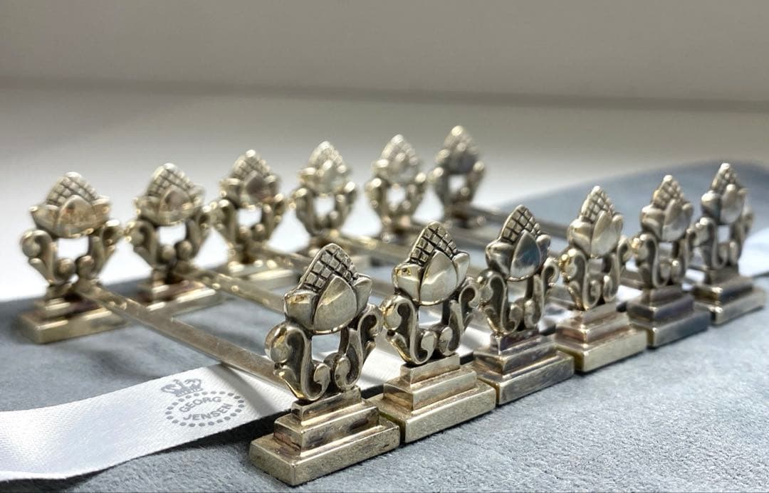 ジョージジェンセン激レア品　ナイフレスト6客SV925 袋付　141g ジョージジェンセン激レア品 ナイフレスト6客SV925 袋付 141g - メルカリ