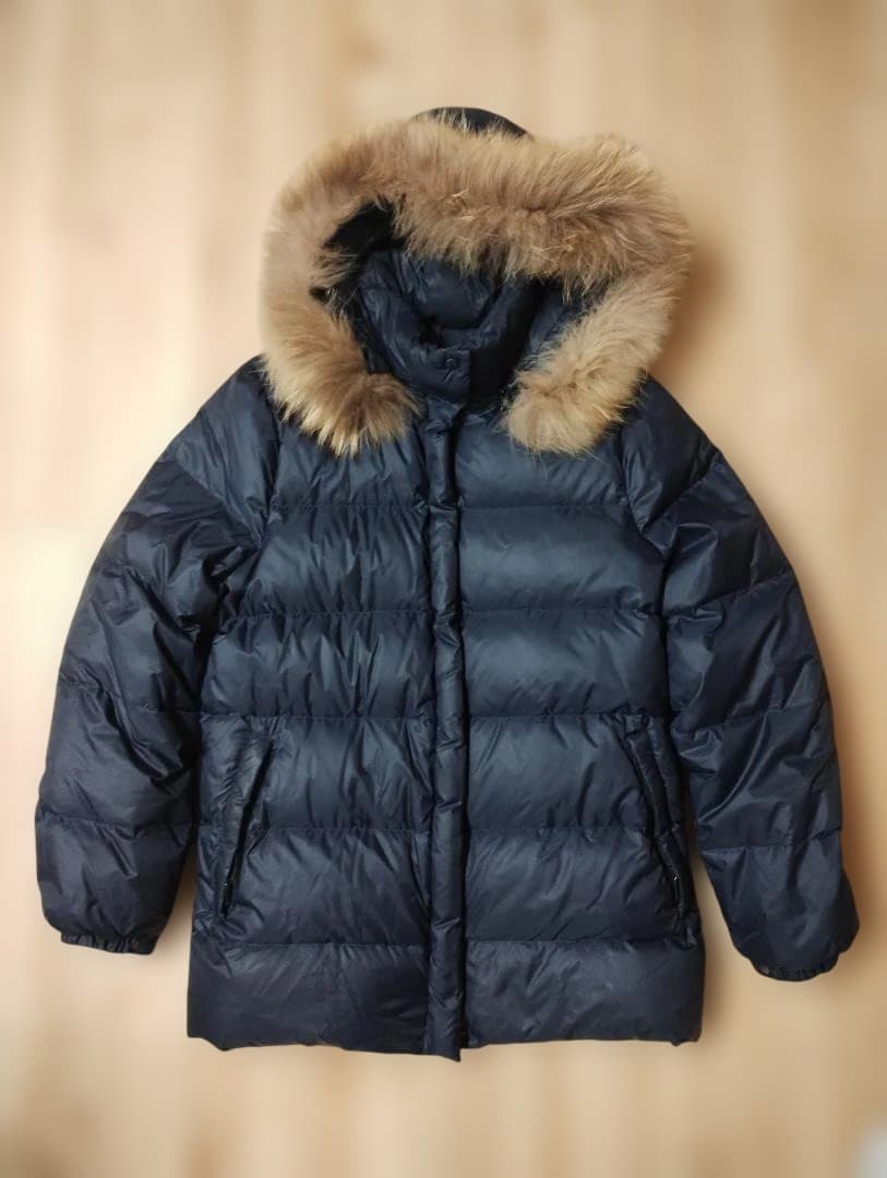 MONCLER　国内正規品　ネイビー　00 MONCLER（モンクレール） ダウンジャケット ワンポイントロゴ 2