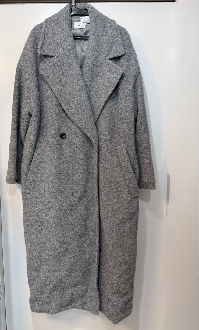 アングリッド　スライバーチェスターロングコート　グレー　S Ungrid（アングリッド）の「スライバーチェスターロングコート