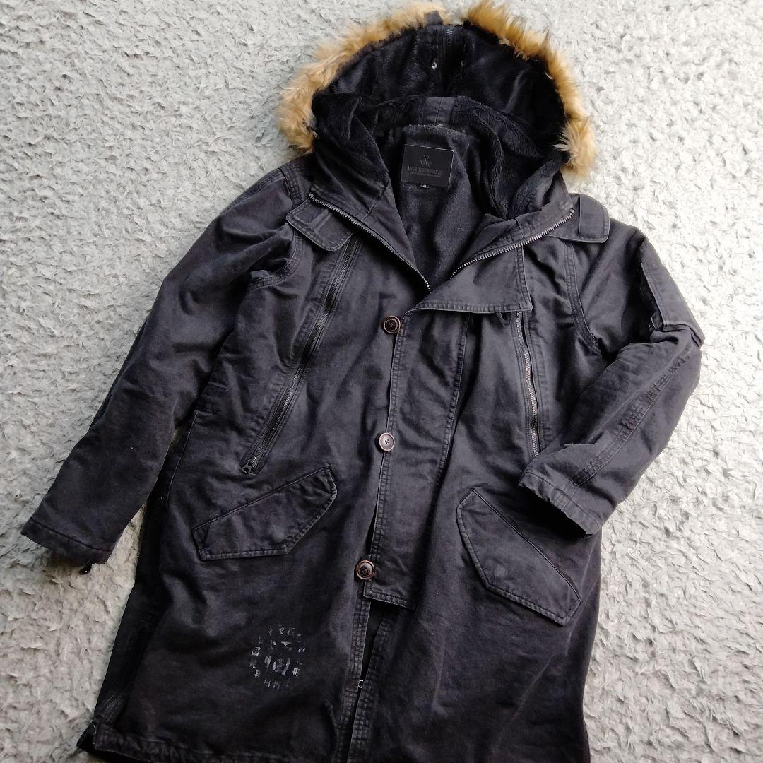 VIRGO【美品】ミリタリーコート モッズコート　ヴァルゴ V2B JKT New// リップストップナイロンを採用したオーバーサイズモッズコートが