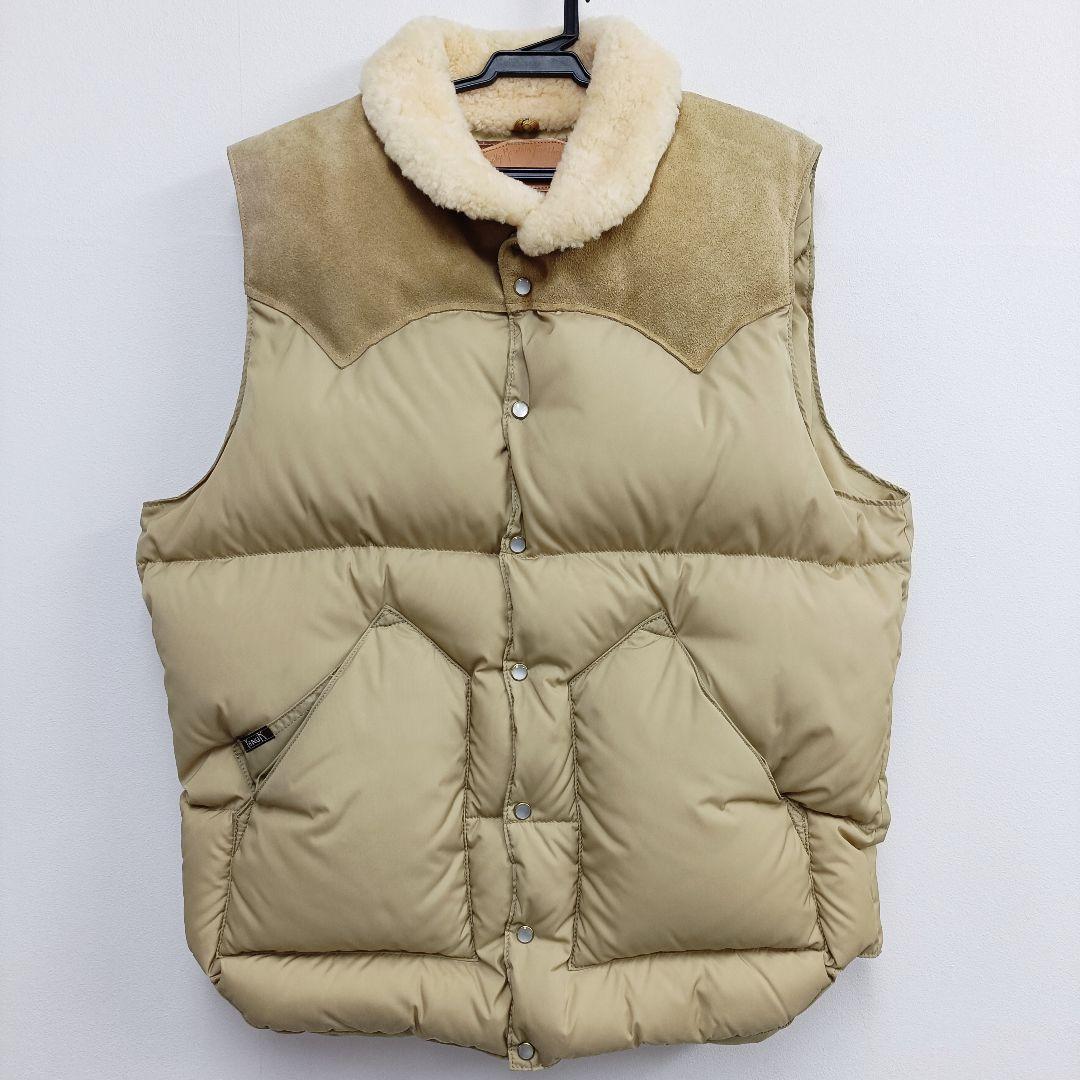 ★極美品★ ロッキーマウンテンフェザーベッド ダウンベスト ベージュ 40サイズ ロッキーマウンテン フェザーベッド Rocky Mountain Featherbed