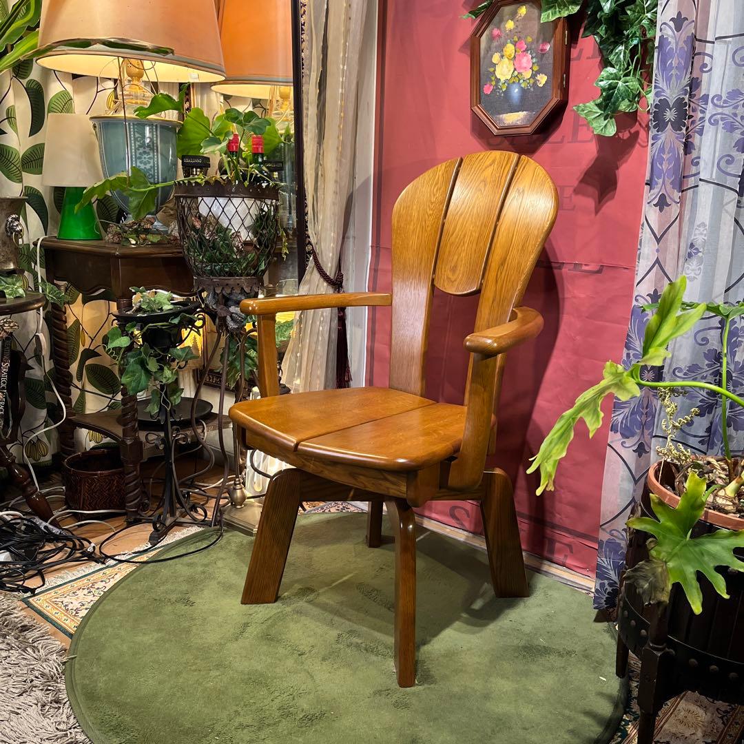 極美品　浜本工芸　３６０度　回転　アームチェア あかり様専用 カスタマイズモデル 浜本工芸 360度 回転 アーム