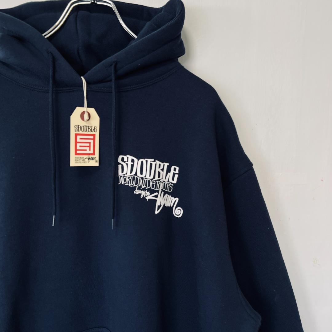 海外限定 S/Double エスダブル パーカー XL 裏起毛 ネイビー - メルカリ
