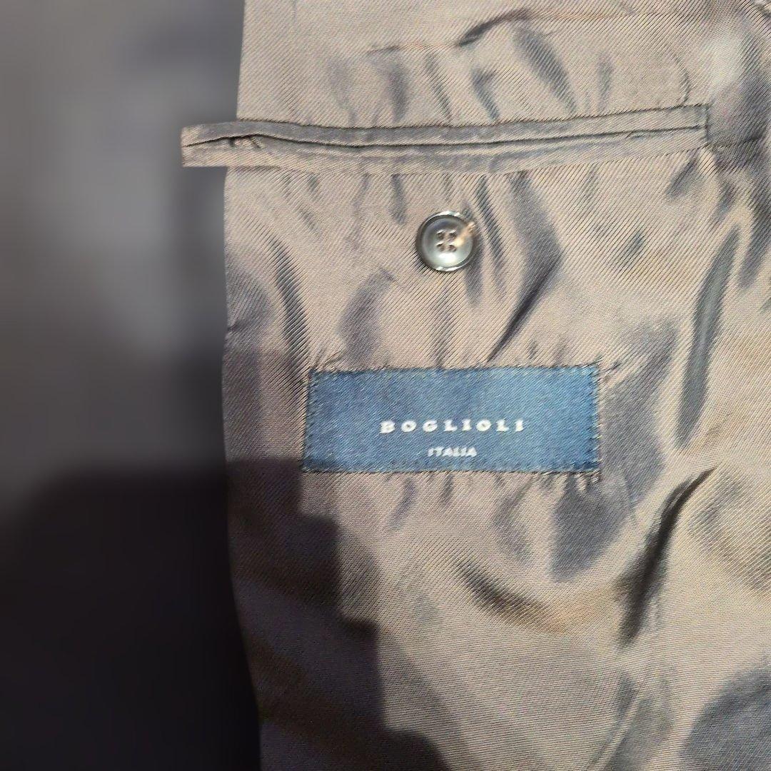 美品 BOGLIOLI ボリオリ ウールネイビージャケット サイズ50 秋冬用