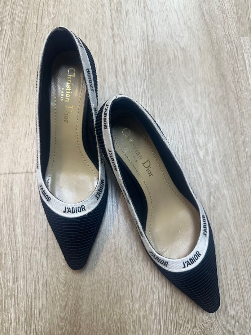 Christian Dior J'ADIOR ポインテッドトゥヒール 37 D Christian Dior クリスチャン・ディオール パンプス ファブリック