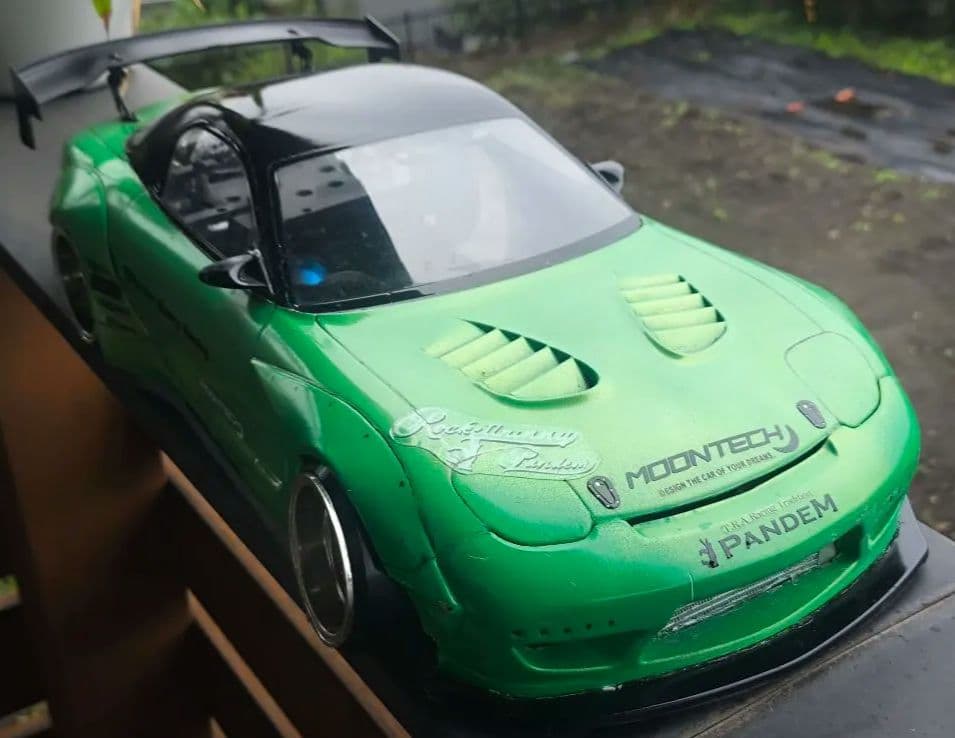 ラジコンボディ アディクションrx7 Addiction RC Mazda RX7 FD3S ROCKET BUNNY Bodyshell - Reve D Racing