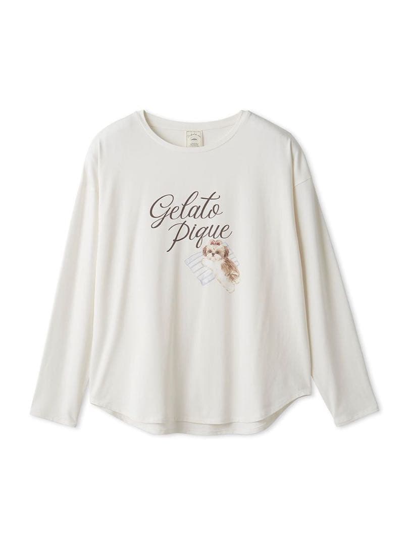 Gelato Pique シーズー柄ルームウェアセット セール】【ONLINE限定】シーズージャガードプルオーバー＆ベビモコ