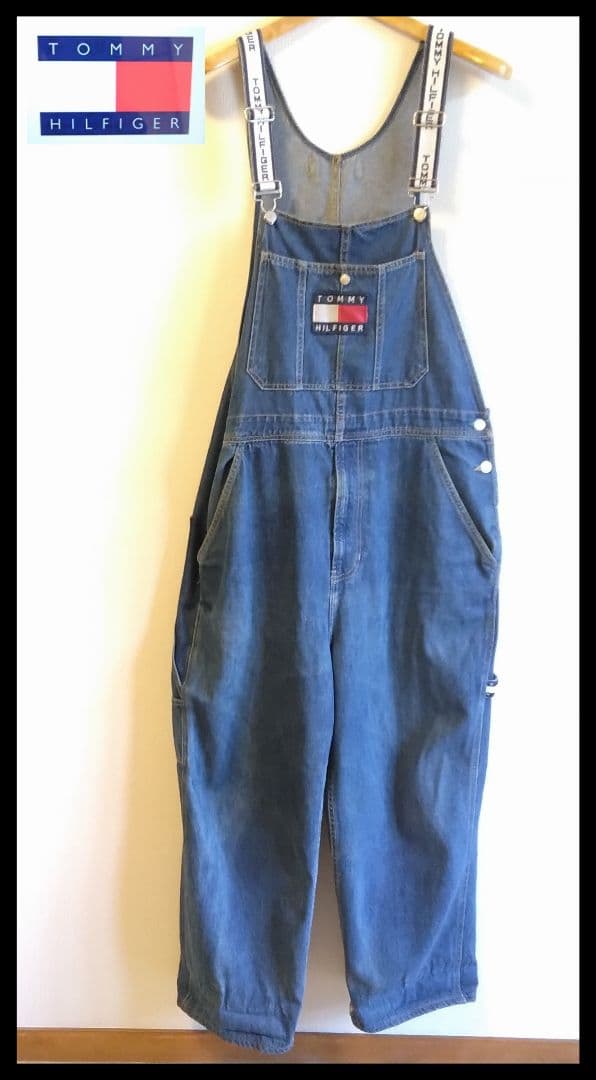 希少   デニムオーバーオール 90年代 古着 古着 ～90年代 キー Key デニムオーバーオール USA製 w32 L34 メンズ