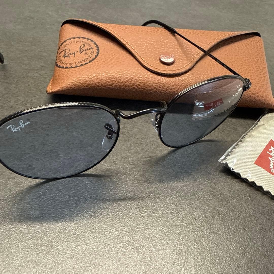 レイバン サングラスRB3447 ROUND L BLACK レイバン公式ストア】 Ray-Ban® ROUND METAL サングラス | ブラック X