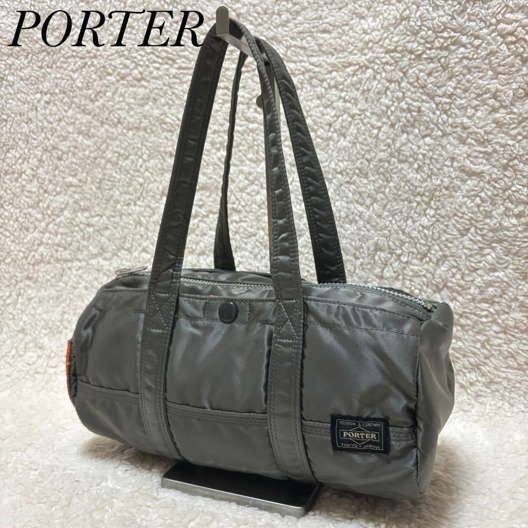 【美品】PORTER タンカー ミニボストン ドラムバッグ シルバーグレー S TANKER(タンカー) BOSTON BAG(S) | 吉田カバンホームページ | YOSHIDA