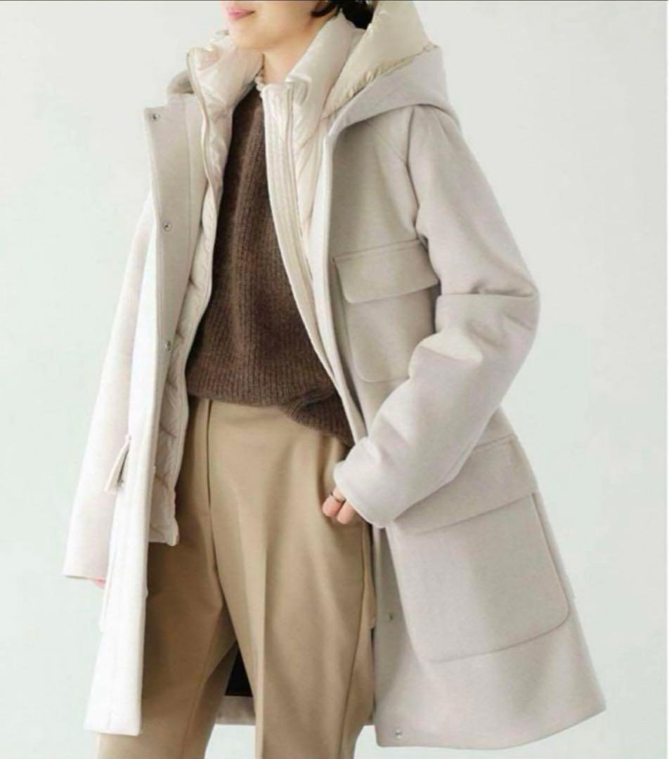 【美品】 IENA WOOLRICH ウールリッチ2in1ダウン フードコート IENA（イエナ）の「【WOOLRICH/ウールリッチ】SIDELINE 2in1ダウン