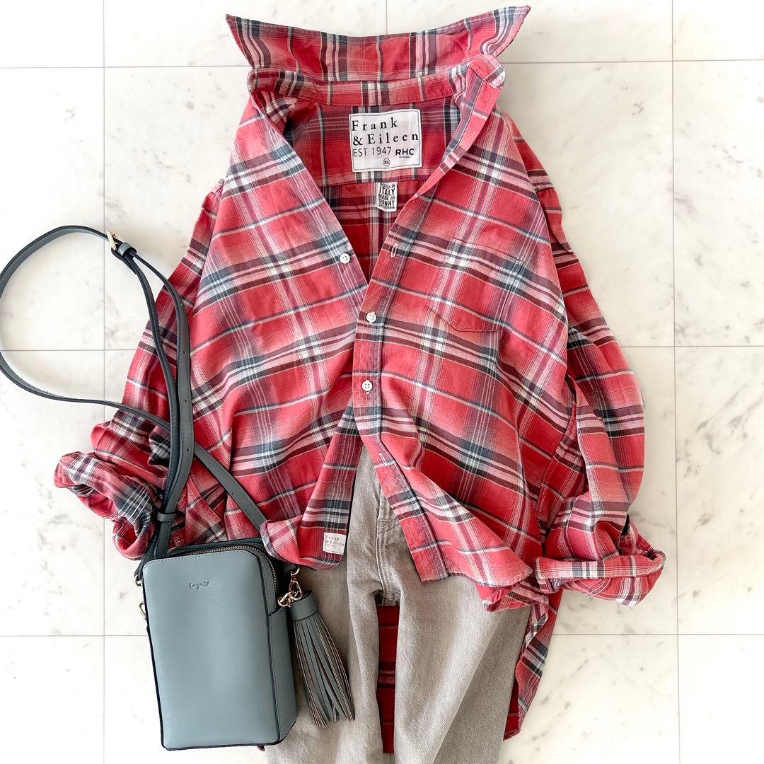 美品 フランク&アイリーン EILEEN ロンハーマン別注 スキッパーシャツ Frank&Eileen Close Up Event for Men @Ron Herman Roppongi