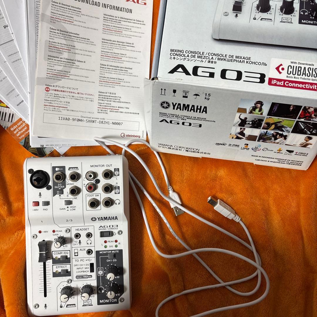 YAMAHA AG03 箱付き ネット配信のマストアイテム！YAMAHA AG03 箱在庫あります！｜島村楽器