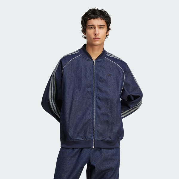 adidas SST Adicolor Loose SST Denim Stone - Blue | Free Shipping
