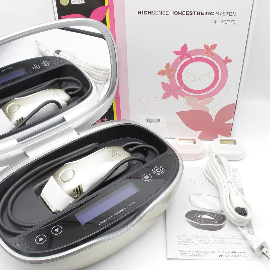 脱毛器 ケノン 最新 Ver. 8.7 シャンパンゴールド カードリッジ4個付き