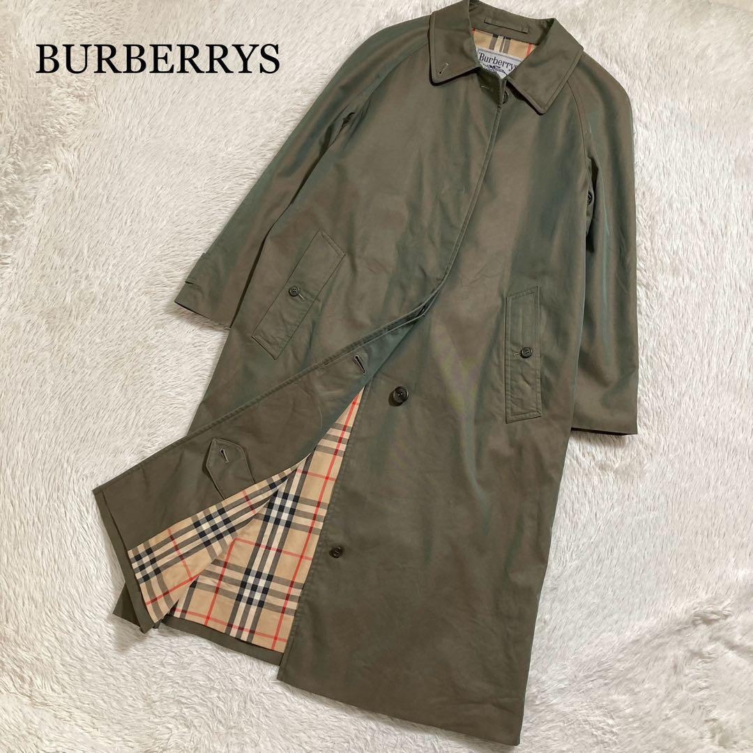 美品 Burberrys 90s 白タグ バーバリー ステンカラーコート ノバ