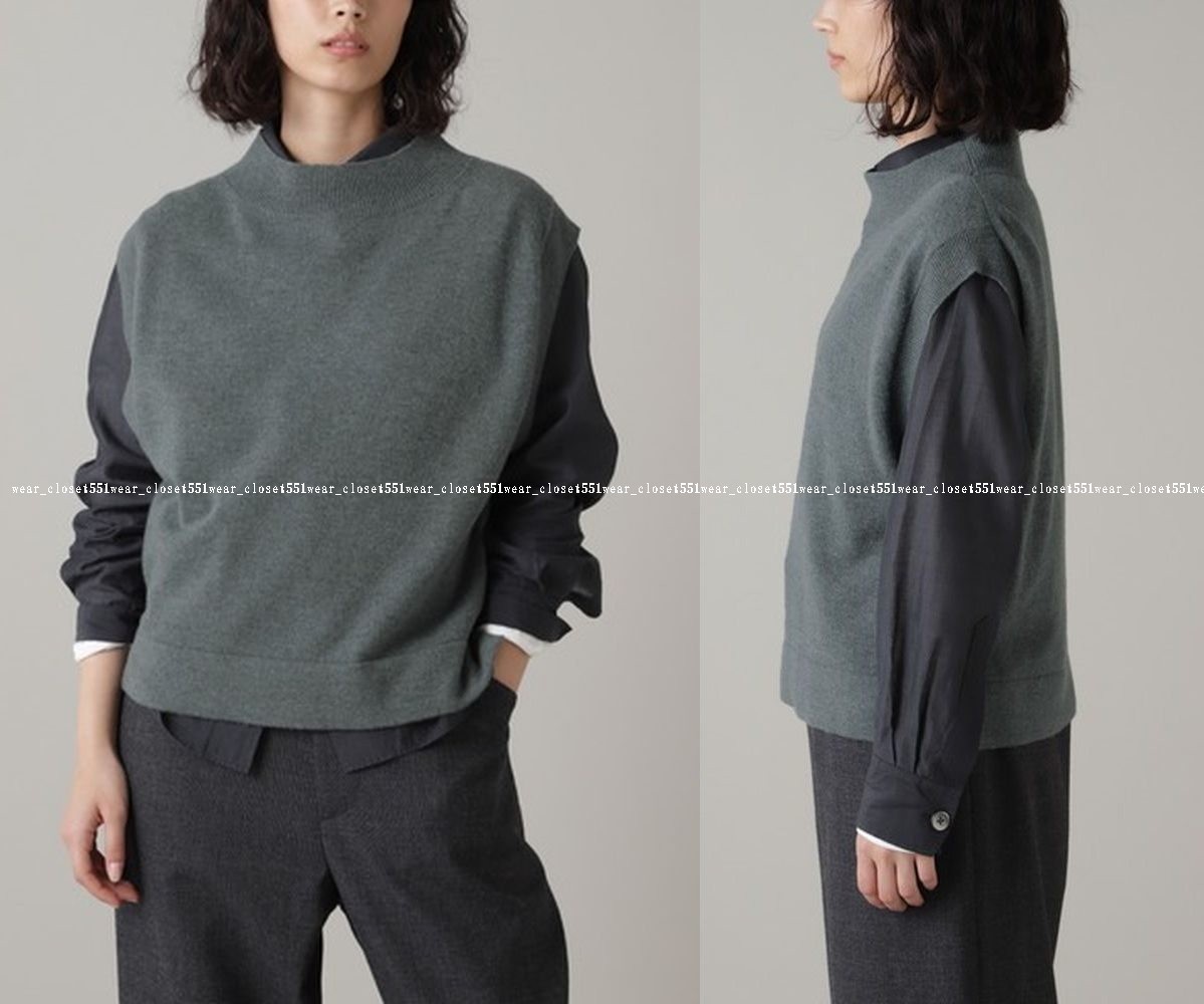2023 美品マーガレットハウエル ウールカシミヤ モックネック ニット