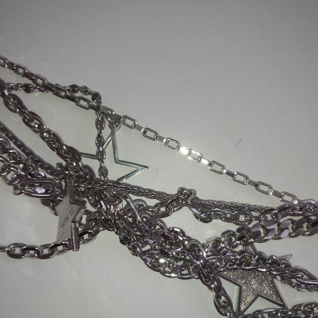 ヒステリックグラマー ウォレットチェーン シルバー 星型 スター