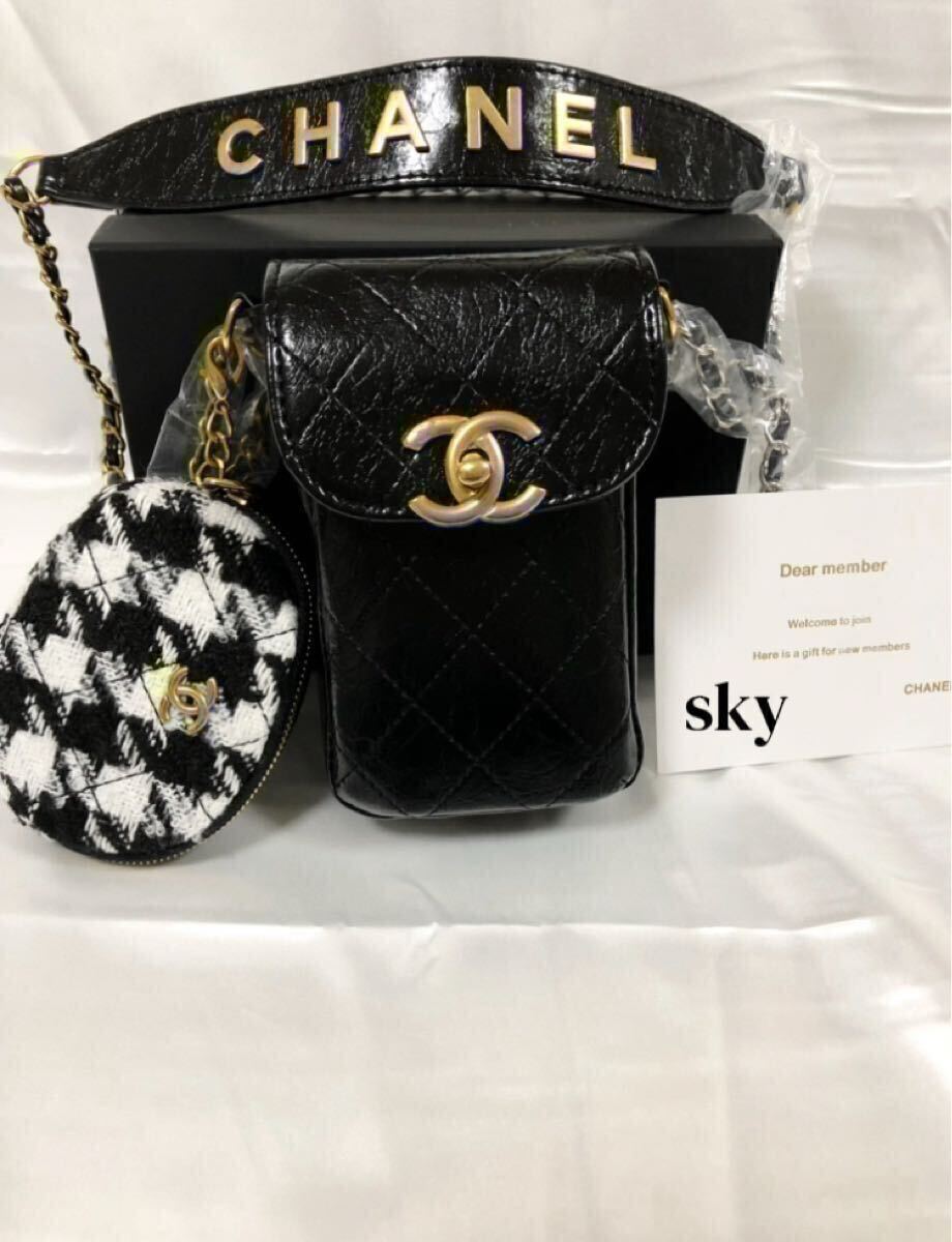 新品 CHANEL シャネル ノベルティ ショルダーバッグ スマホポーチ ミニ