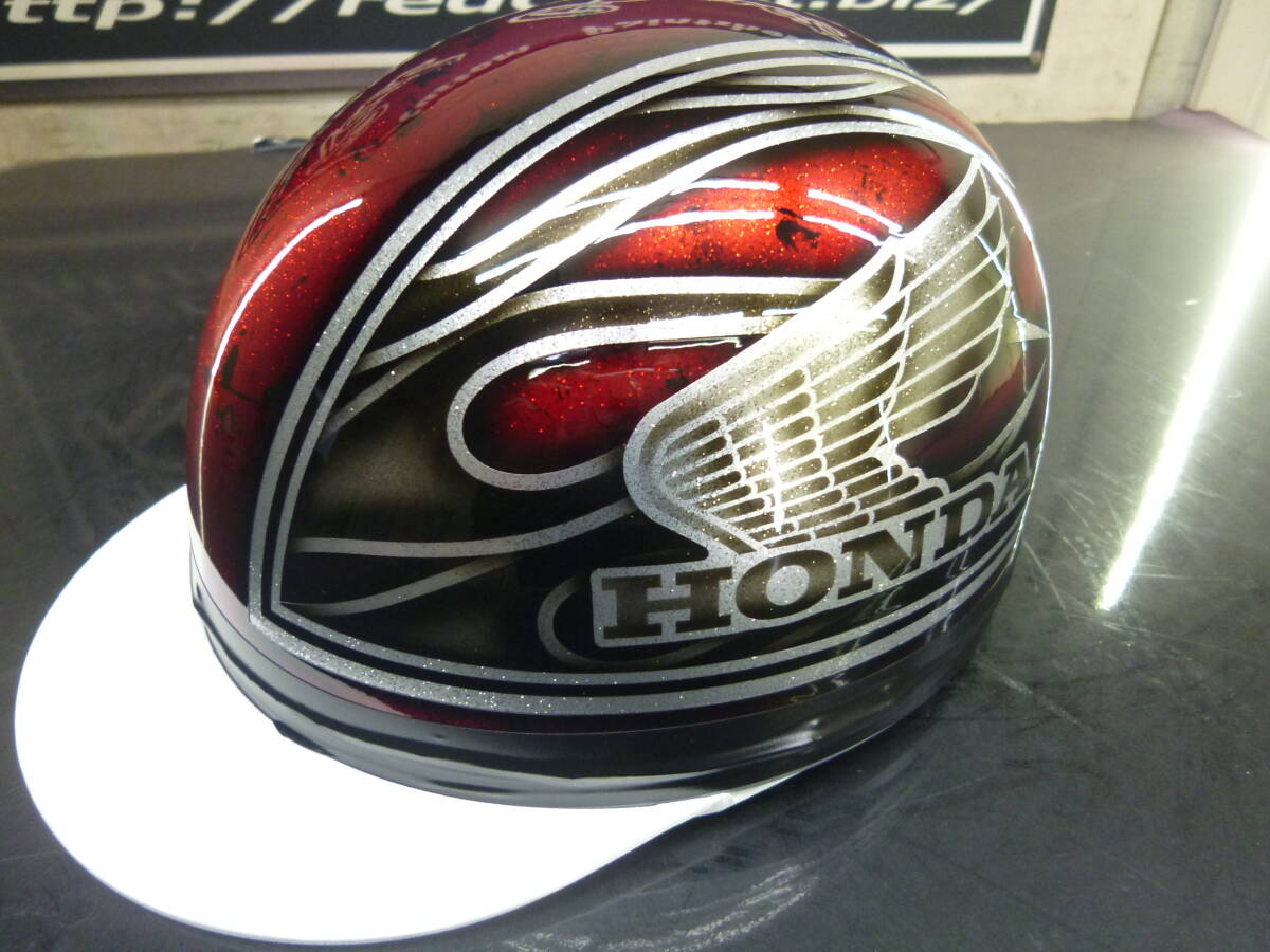送料込み カスタムコルク半 ホンダ ファイヤー 赤銀ラメ 最安値202