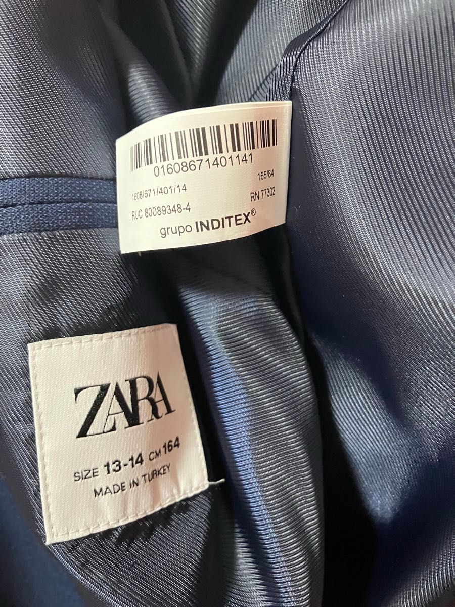 ZARA KIDS フォーマルスーツ セットアップ ネイビー 164 160 卒業式 卒