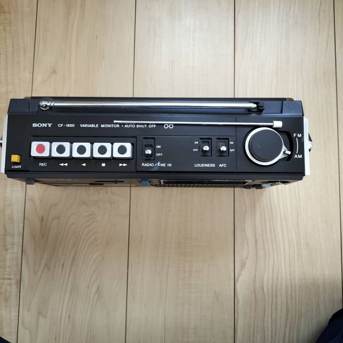 Yahoo!オークション - SONY CF-1900昭和レトロ ラジカセ 動作品