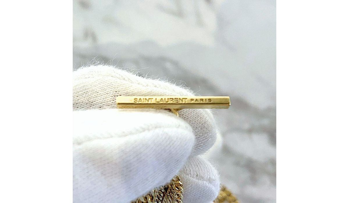 SAINT LAURENT サンローラン マルチチェーン ブレスレット ゴールド 7