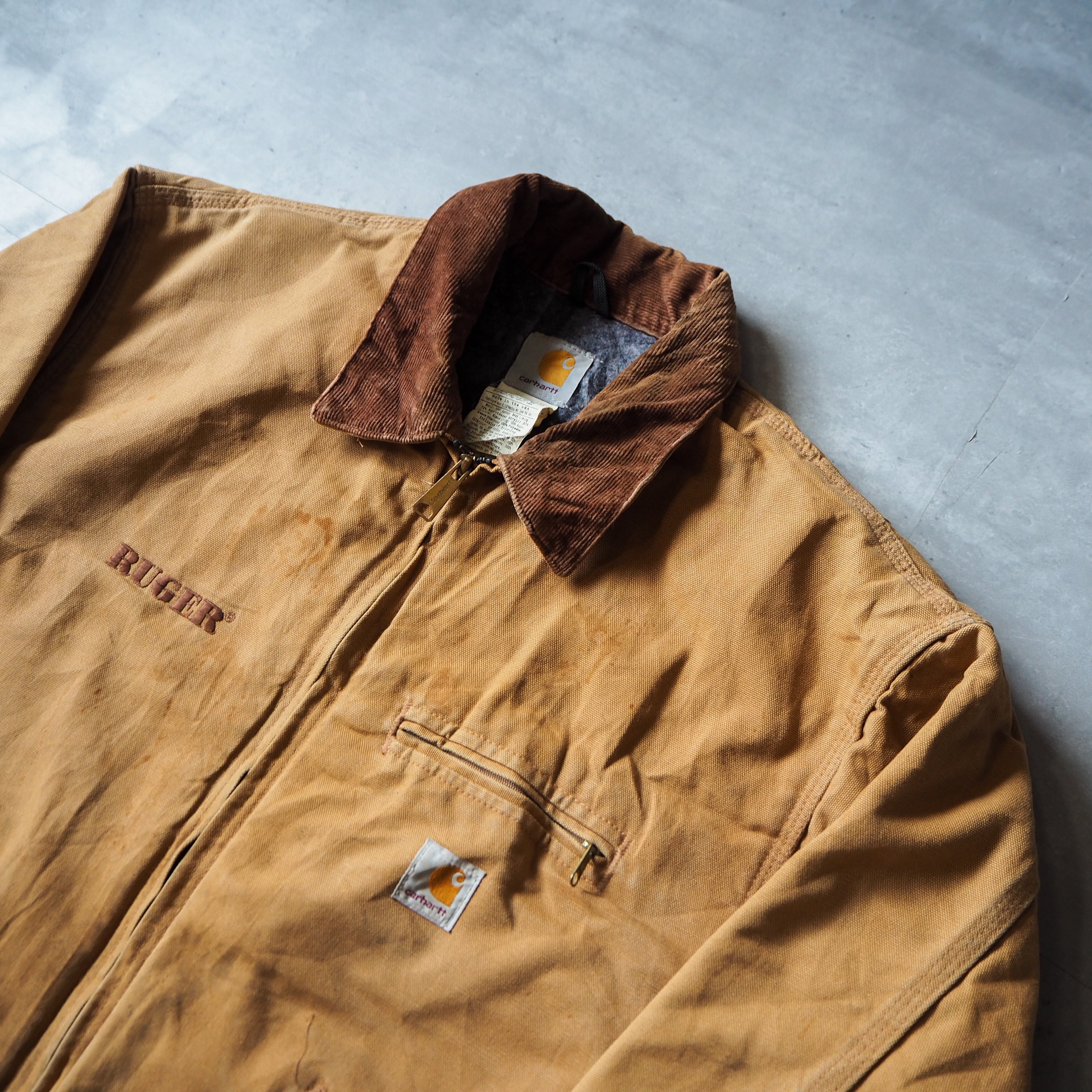 90s “carhartt” detroit jacket made in USA 90年代 カーハート