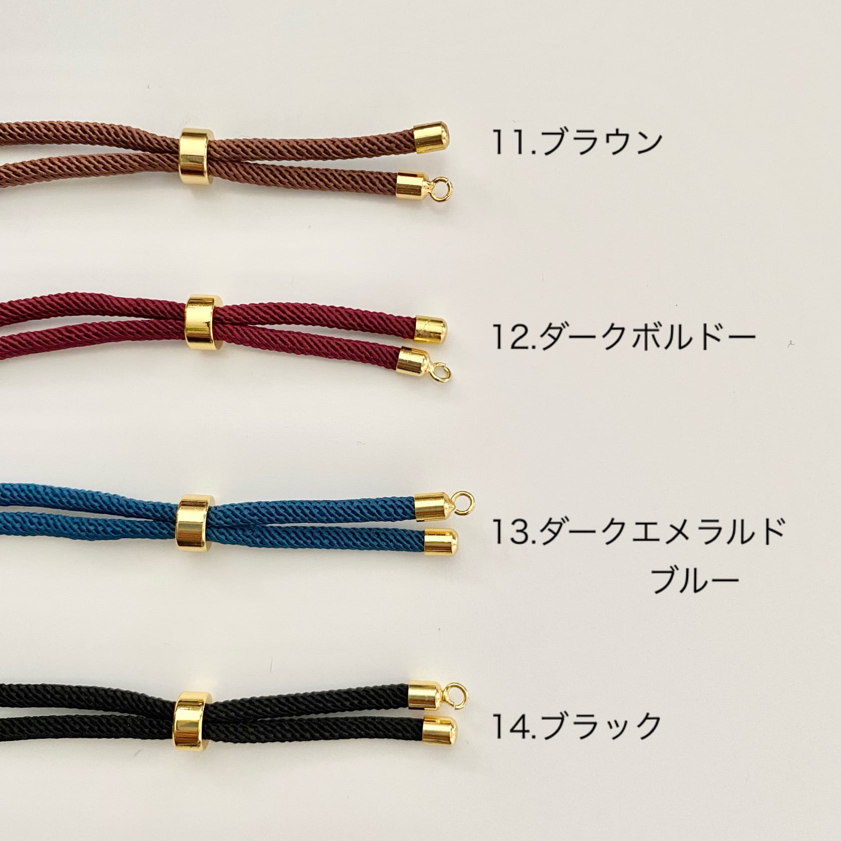 K18GPスライダーコードブレスレット金具 BR-01 | PartsJardin