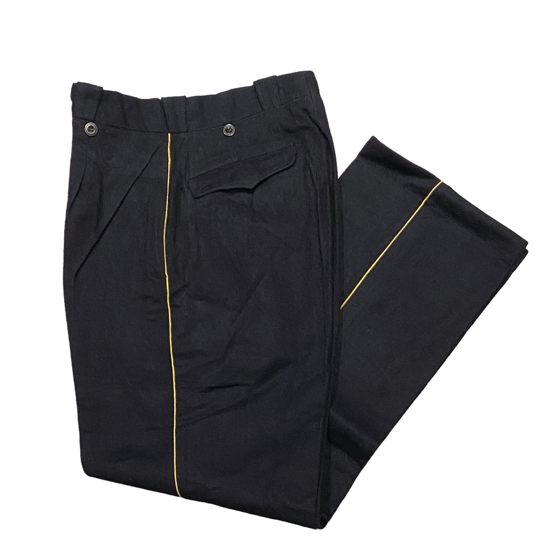 DEADSTOCK 50-60's FRENCH ARMY Boader Guard Line Wool Pants