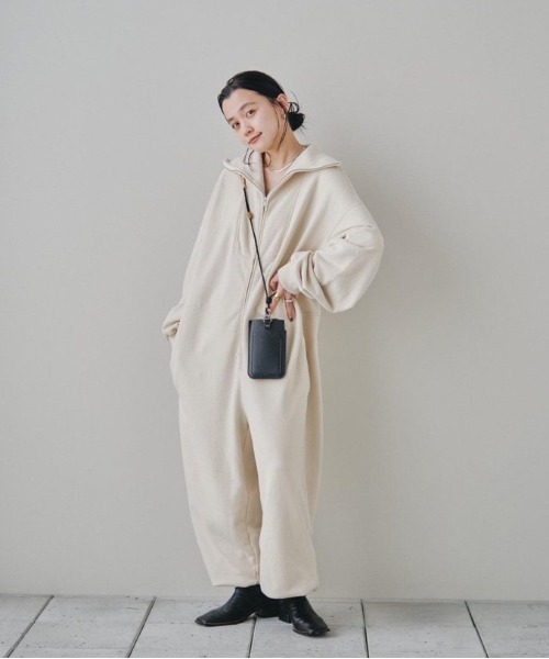 TODAYFUL（トゥデイフル）の「スエットジップコンビネゾン（つなぎ