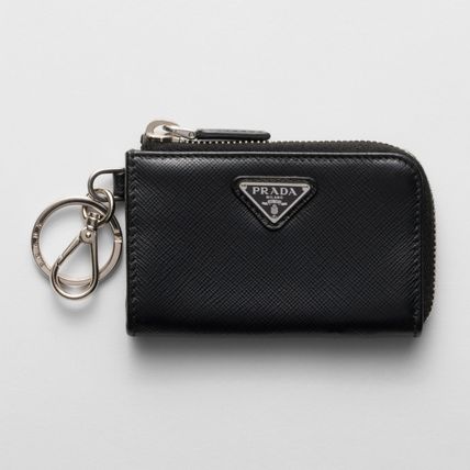大人気】PRADA◇サフィアーノレザー ミニポーチ キーリング付 (PRADA