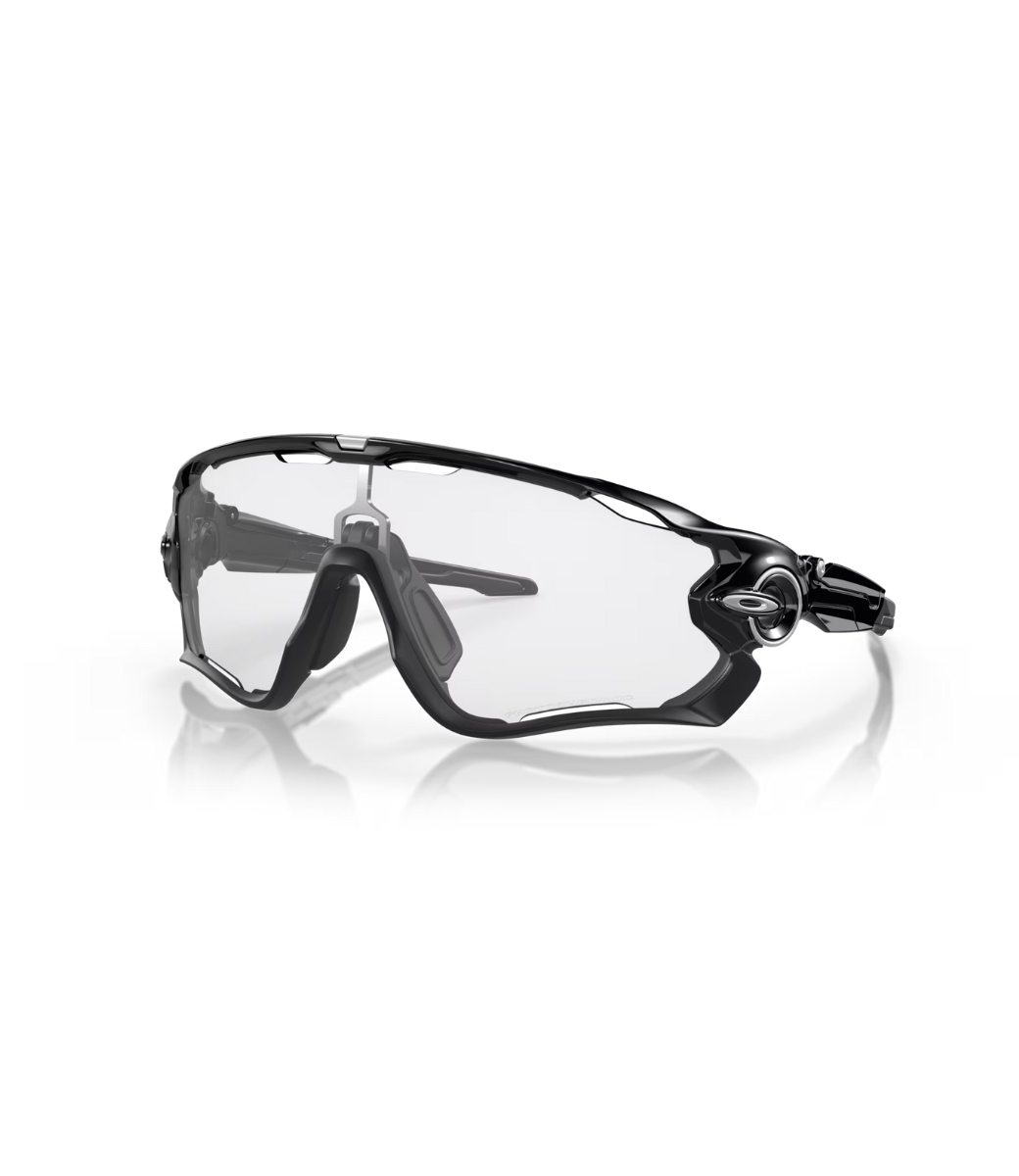 JawBreaker Polished Black Clear To Black Photochromic Sunglasses