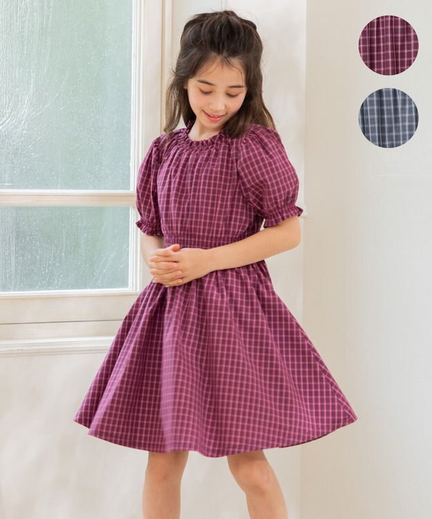 150-160㎝】チェック ワンピース / 組曲 KIDS | ファッション通販