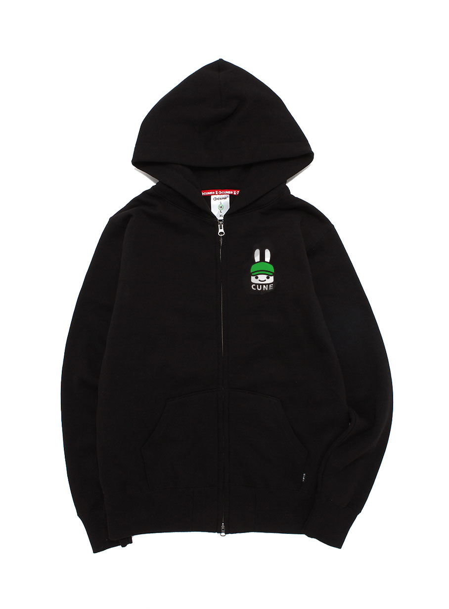 CUNE ジップアップパーカー 帽子ウサギ｜ウサギがいる｜CUNE ONLINE STORE